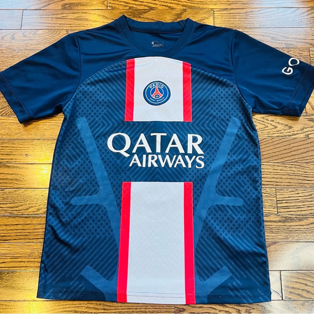Nike PSG Neymar Jr #10 2022/23 Jersey Youth XL Adult XS Slim